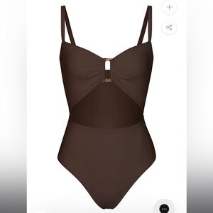 NWT Anemos Brown One-Piece Swimsuit